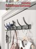 No Drill of Door Hooks, Space Aluminum, Non Perforated Bathroom Hooks, Bedroom Storage, Clothes Hanger Hooks, Wall Clothes Hook
