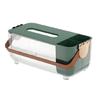 Space Saving Tabletop Tissue Box Container With Concealed Storage Protective Lid For Small Items And Accessories
