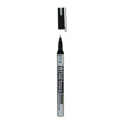 Felt Pen - SAKURA - PEN TOUCH EXTRAFINE - 0.7MM - Silver - Permanent - Opaque