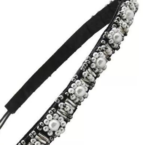 Beaded Elastic Headband Pull-free Hair Exquisite Craftmanship Hair Accessories Elastic Rhinestone Beaded Women Headbands for Girl
