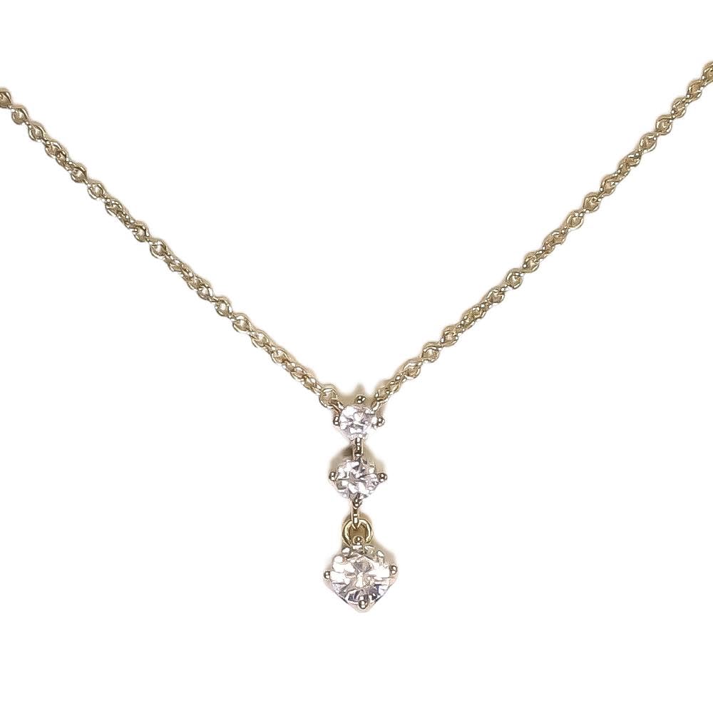 

Magnetic Necklace 3 Stone Gold Jewelry Accessory Casual Ladies золотий