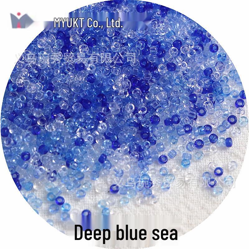 1.5mm Transparent Miyuki Glass Seed Beads for DIY Hairpins, Embroidery, and Bracelet Crafting.