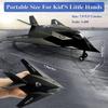 1/400 Scale F-117 Fighter Jet Diecast Metal Military Stealth Airplane Toy - Nighthawk Alloy Model Aircraft with Pullback Action, Lights and Sound