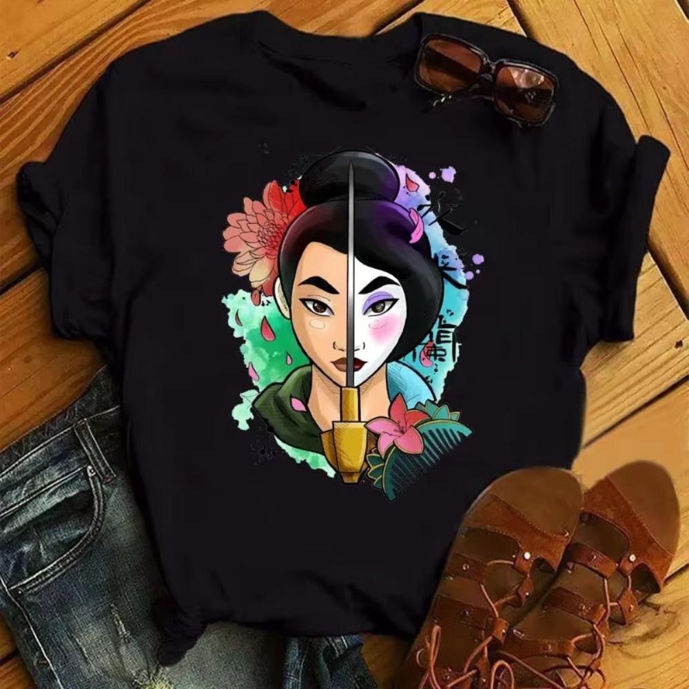Princess Cute Graphic Printed Tshirt New Cartoon FeUnisex Top T Shirt Short Sleeved ONeck FeUnisex Clothes Breathable