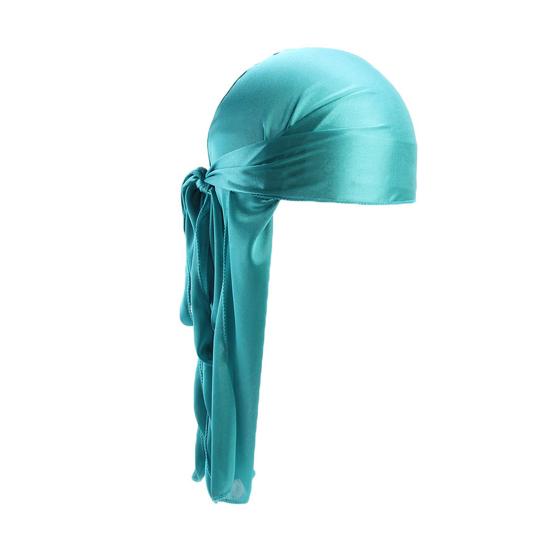 Sweat Wicking Pirate Hat Head Wrap Imitation Silk 2 озеро синий