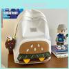 Süßer Cartoon-Hamburger-Rucksack für Studenten aus Nylon mit geometrischem Muster