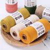 2mm Hollow Pure Cotton Scarf & Bag Yarn for DIY Crochet and Handwoven Projects