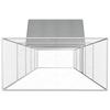 VidaXL Poulailler Enclos Clapier Cage Animaux Lapin Canard 10x2x2 m Acier 144563