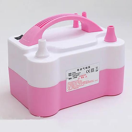 Electric Balloon Pump Portable Automatic Dual Nozzle 110V 600W Balloon Inflator Birthday Gender Reveal Baby Shower Balloons Party Supplies
