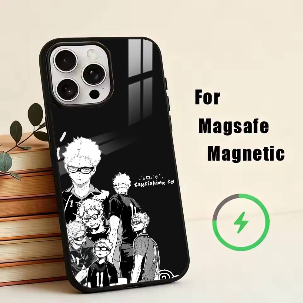 T-Tsukishima K-Kei Handyhülle Für iPhone17,16,15,14,13,12,11 Plus,Pro Magnetisch mit Magsafe Kabelloses Laden