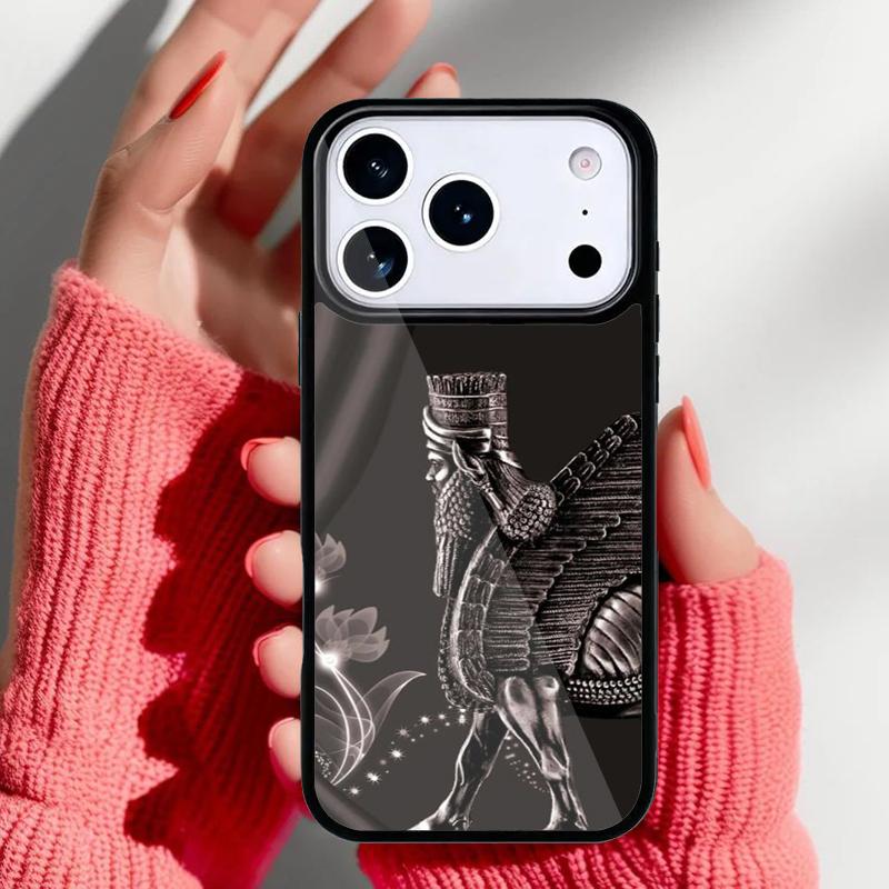 

Lamassu Assyrian Winged Lion Phone Case for iPhone 17 16 15 14 13 Pro Max Back Cover for 12 11 Pro Coque iPhone 14