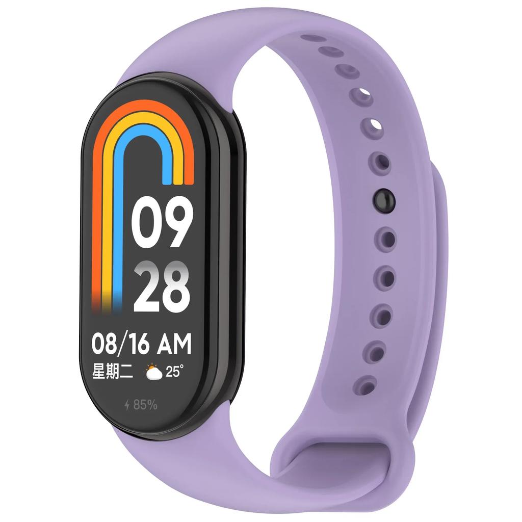 Colour Silicone Strap for Xiaomi Mi Band 10/9 Soft Sport Replaceable Wristband for Xiaomi Mi Band 8/9/10 Original Official Strap