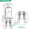 5/10/20PCS Eco Halogen Light Bulbs G9 120V 25W 40W 60W Energy Efficient Crystal Lamps with LED Inserted Beads for Home Lighting