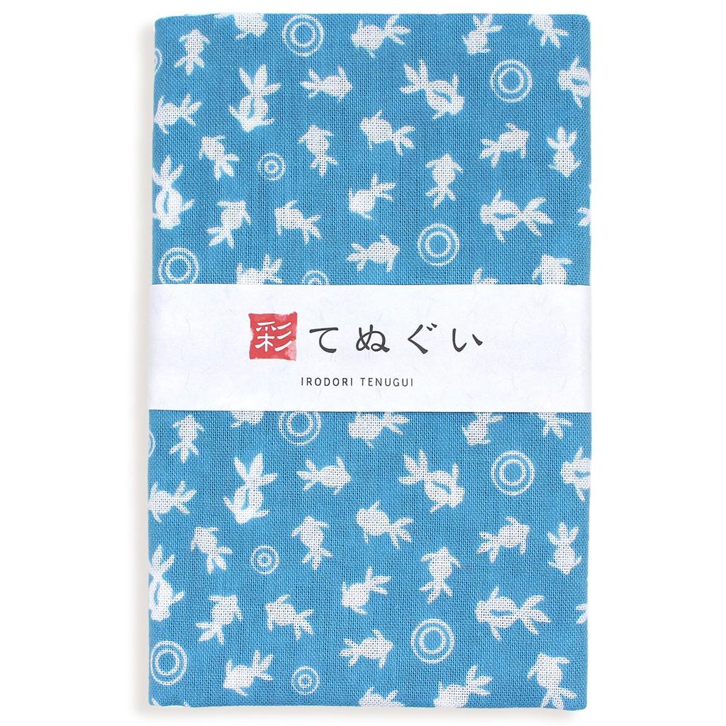 Small Patterned Tenugui (Japanese Hand Towel), Animal Pattern 1, No Fray-resistant Treatment, Set of 5, 33 X 90 Cm, TE-X5-06010-IR