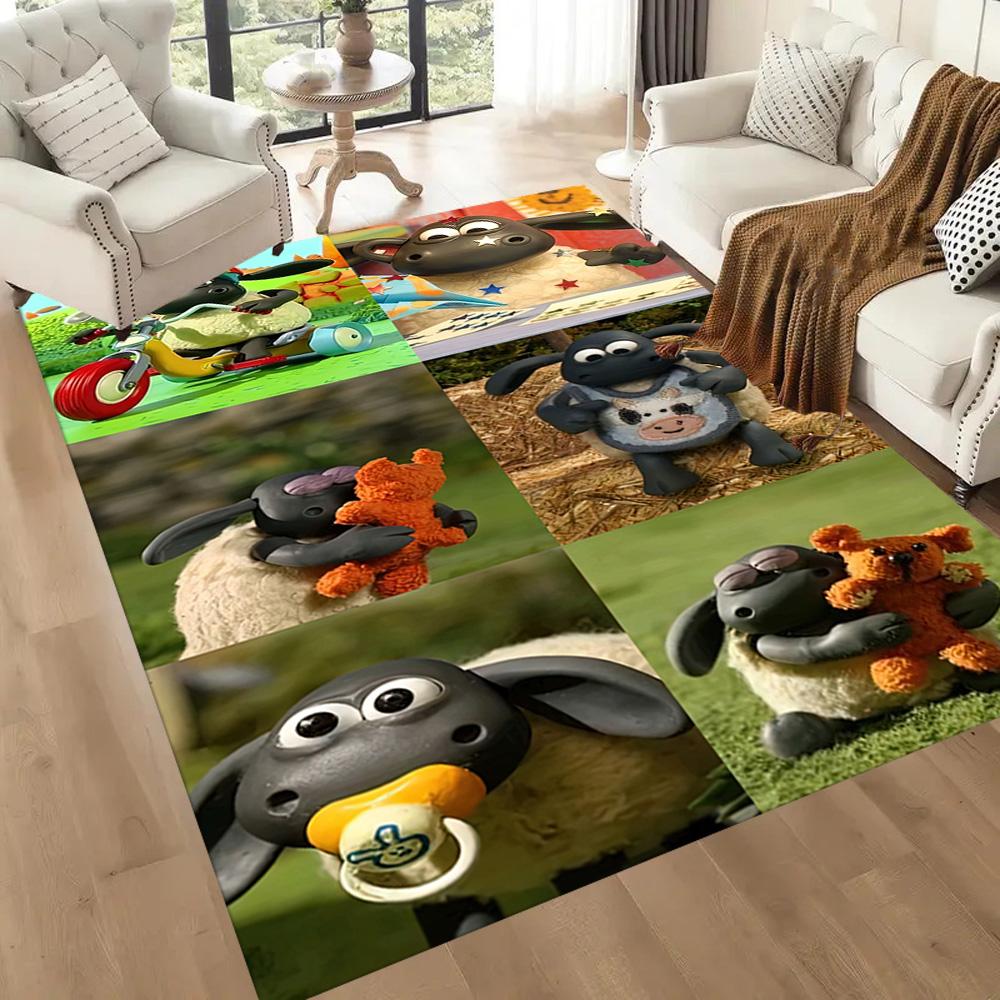 Shaun Sheep Square rugs are a great choice for living rooms, bedrooms, home décor, and as gifts.