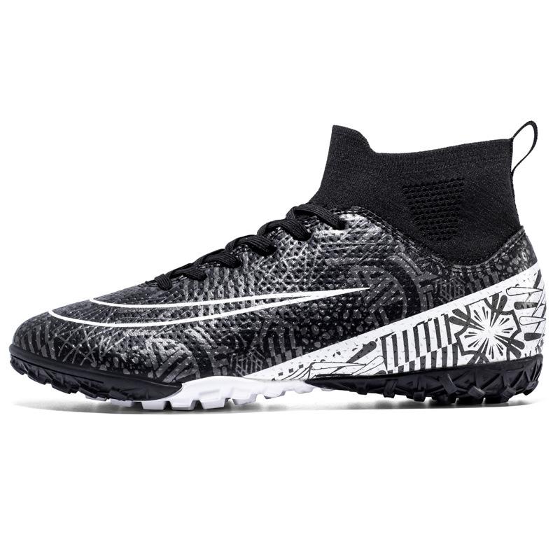 High top football shoes men's and women's soccer shoes professional long nail sneakers broken nail training shoes