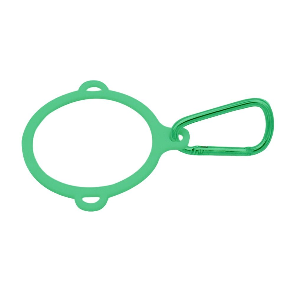 Three Hole Plastic Ring Buckle with Carabiner Kettle Hanging Buckle Carrying Rope Outdoor Tool