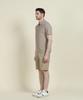 PANICALE Beige Half-Zip Polo Shirt