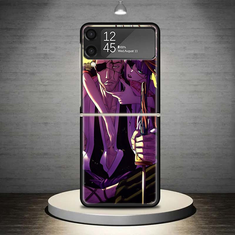 Bleach Kyoraku Shunsui Phone Case For Samsung Galaxy Z Flip 7 6 5 4 3 5G Shockproof Cover Z Flip7 Flip6 ZFlip5 Flip3 Flip4 Luxur