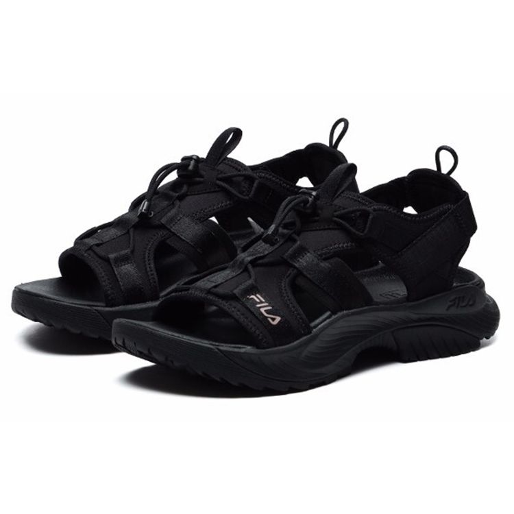 Fila Athletics Velcro Open-Toe Sports Sandals Women Sandals Black A12W122607FBK