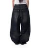 AAKAM Embossing Logo Denim Pants (Black)
