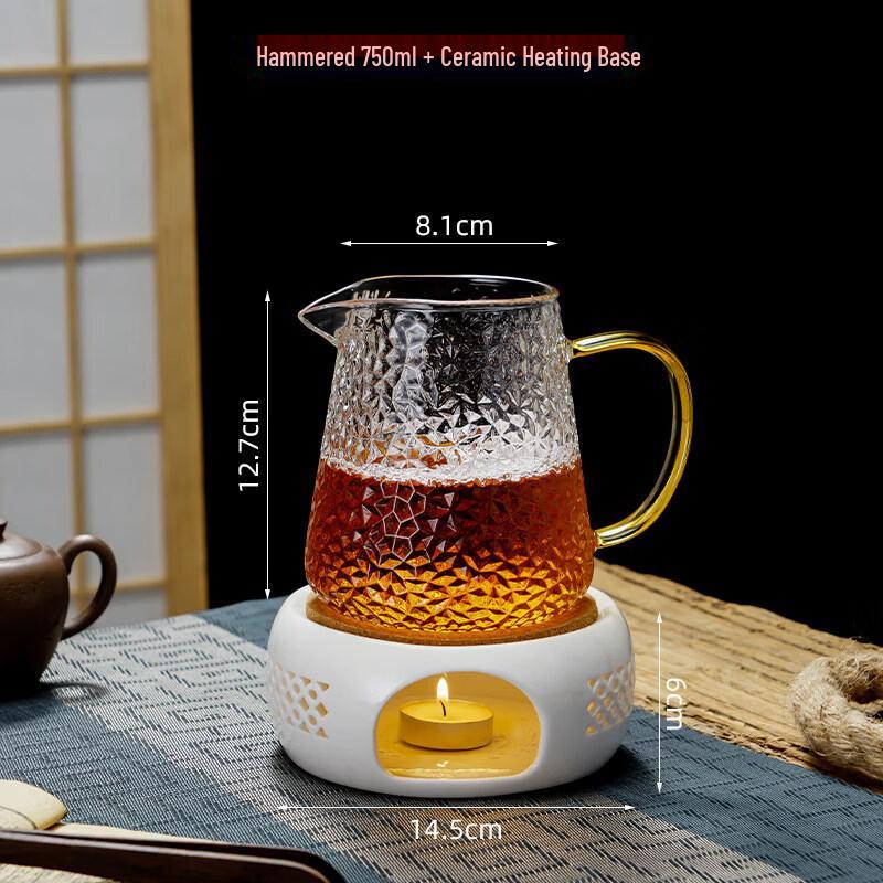 Hammered Glass Tea Pitcher