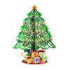 Paper Christmas Greeting Card with 3D Cutout Tree for Written Holiday Blessing Messages, and Freestanding Display, 1 Card