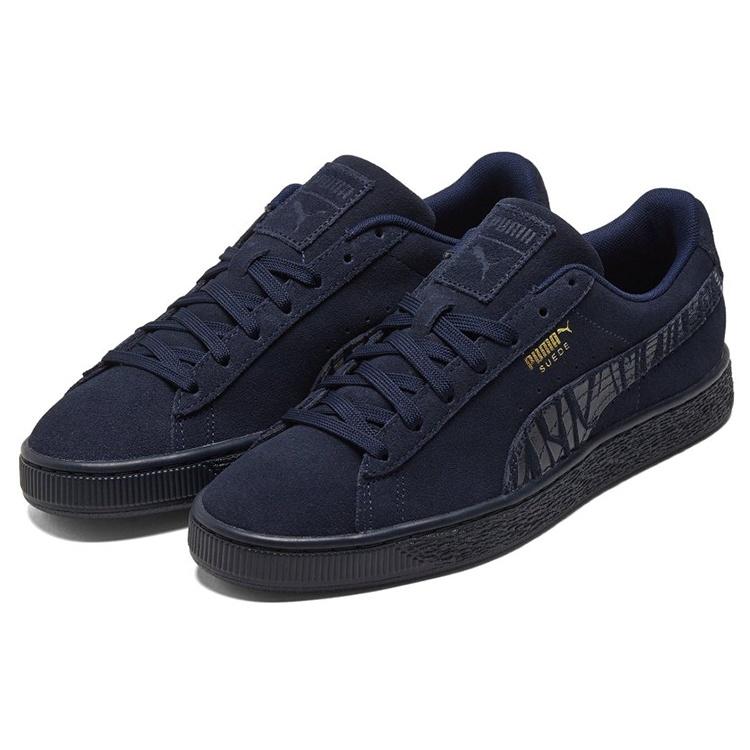 Puma Camoscio Mono Deboss 'Blu Scuro Nero' Uomo 384688-02