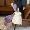 Women's Shoulder Bags New Fashion Cream Goose Yellow Ruffle Edge Pleated Bag Leisure Versatile Outdoor Canvas Bag Handheld Bags