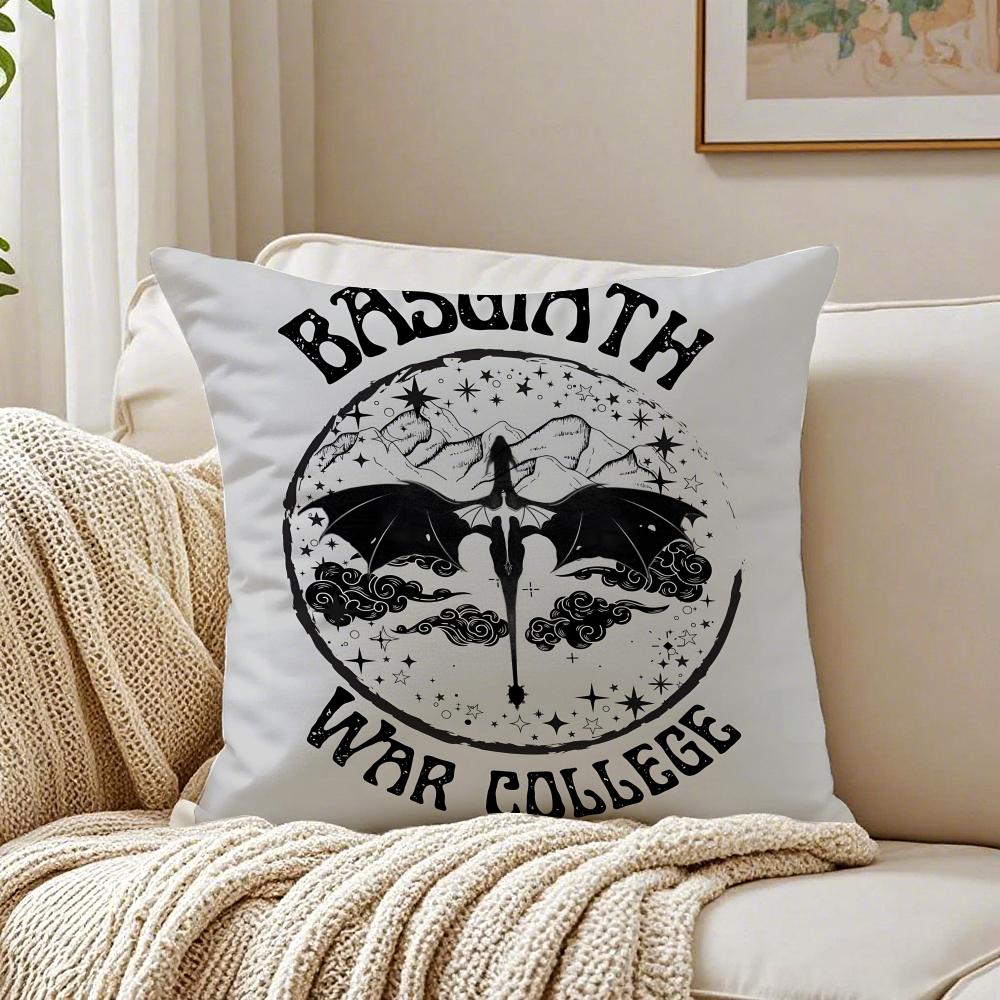 Book Epic FFourth Wing Cushion Cover Pillowcase Antidustmite Living Room Sofa Decor Cushion Room