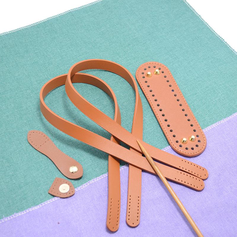 Bolsa Tote de Couro Feita à Mão e Substituição de Alça de Bolsa - Acessório DIY