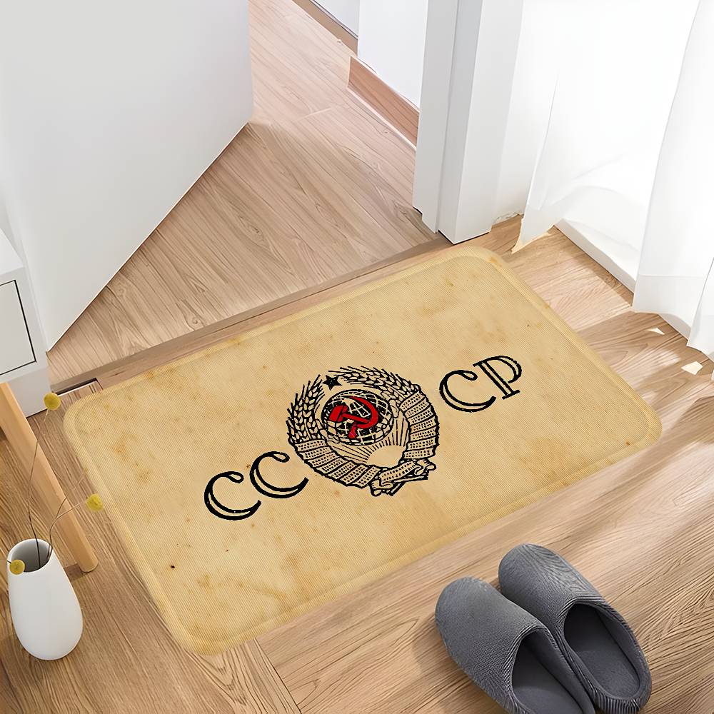 CCCP USSR Soviet Hallway Carpet Washable Non-Slip Living Room Sofa Chairs Area Mat Kitchen Doormat Area Rug