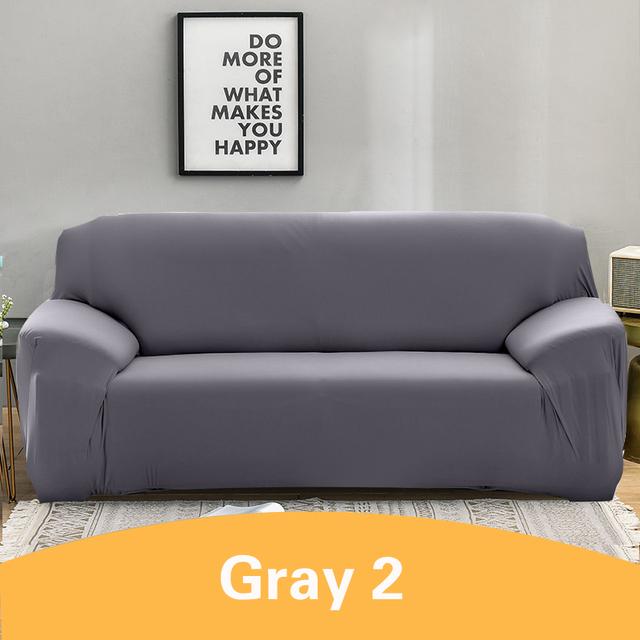 

Эластичный чехол для дивана, эластичный секционный угловой чехол для дивана, универсальный чехол для гостиной, чехол L-образной формы 1-seat 90-140cm серый