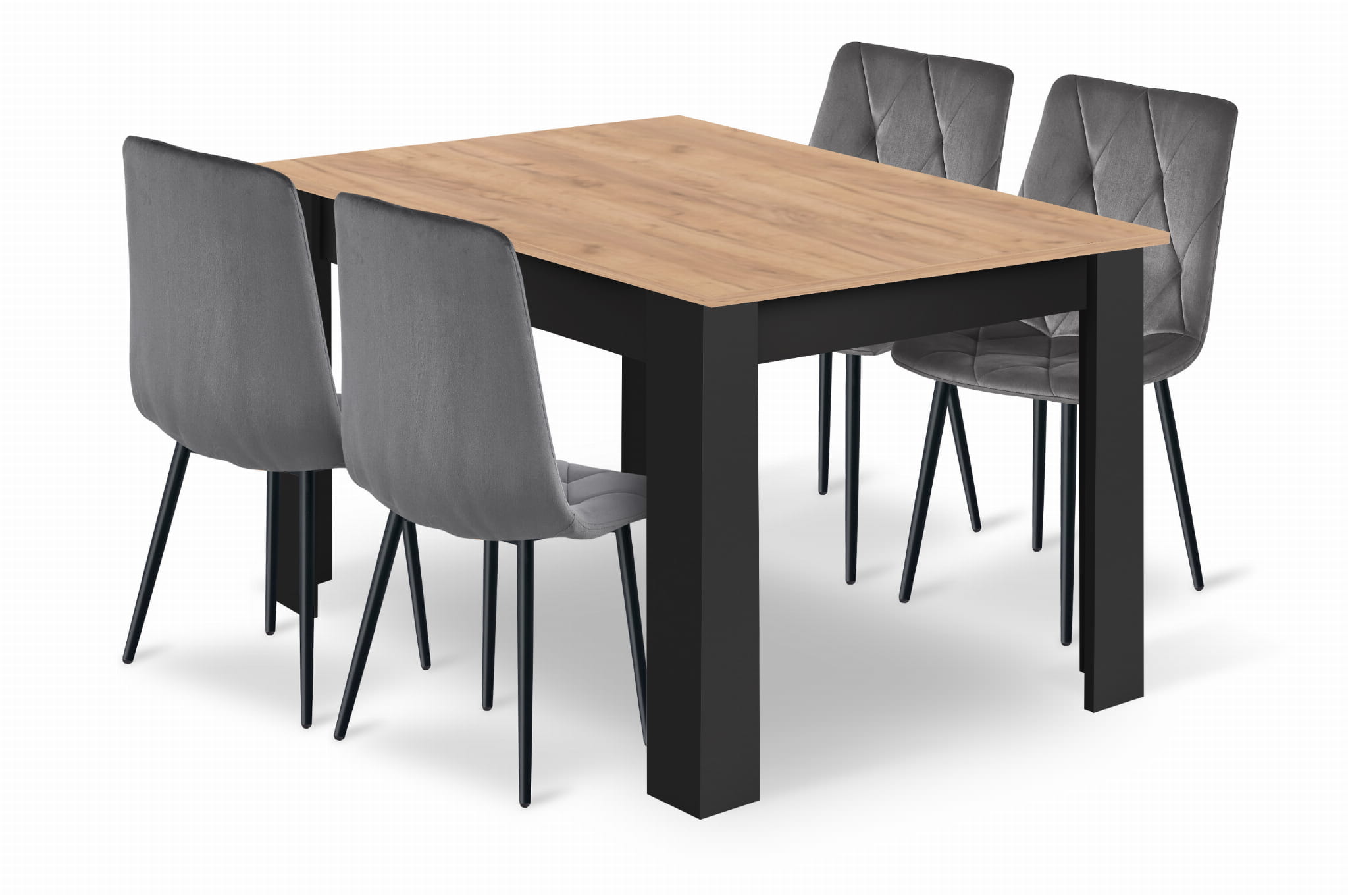 Komplekts: NP galds 120x80cm, Craft Black