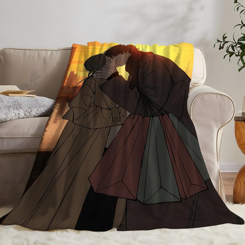 Anime Tears On a Withered Throw Flannel Throw Blanket: Soft Kid-Friendly Warm Anti-Static All Season Washable Couch Bed Home