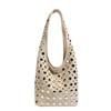 Vintage Underarm Bucket Bag Womens Winter Commute Shoulder Small Rivet Handbag