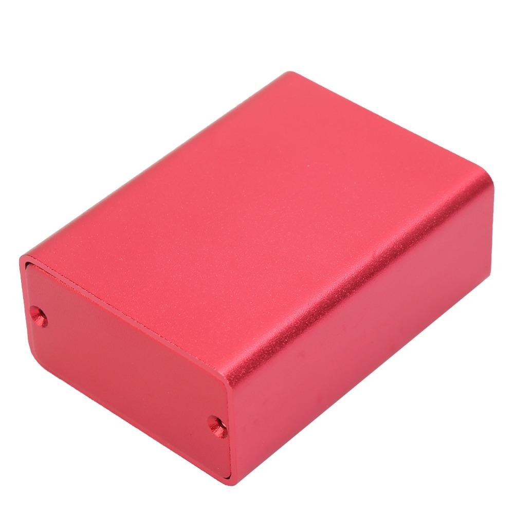 Instrument Case 23*44*60mm Aluminum Box Frosted Red Aluminum Circuit Board Instrument Box DIY Aluminum Box DIY Projects