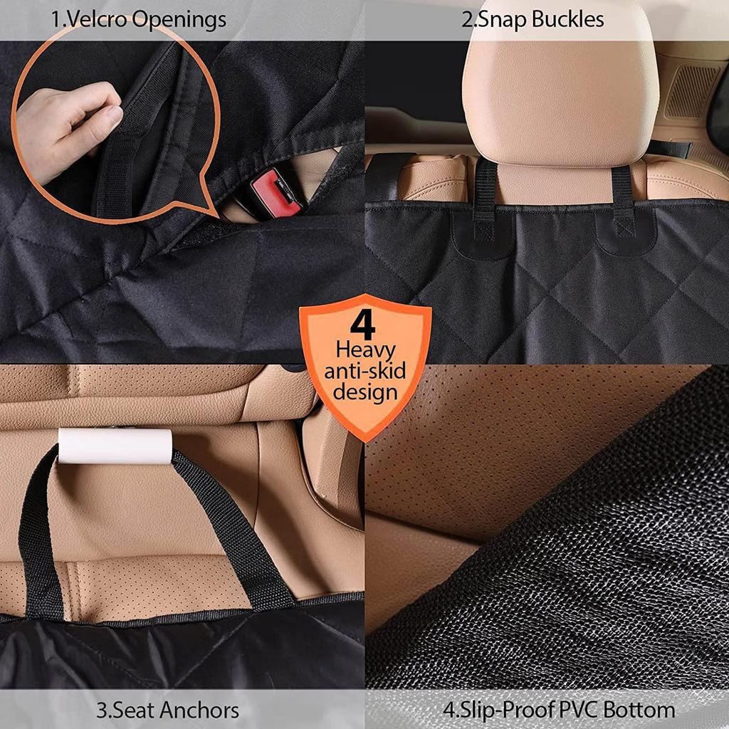 Waterproof, Anti-Dirt Pet Car Seat Cover and Thick Dog Cushion