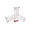 Garden Water PVC Connector 16mm Plastic Straight 3-Way Joint 90/120/135 Degree Three-dimensional Tee DIY Wardrobe Tent Couplings