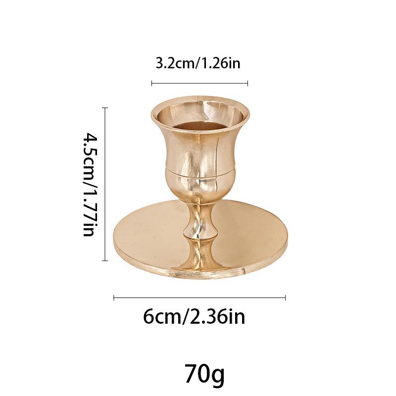 INS Style Silver Diamond Candle Holder - Western Restaurant Table Decoration