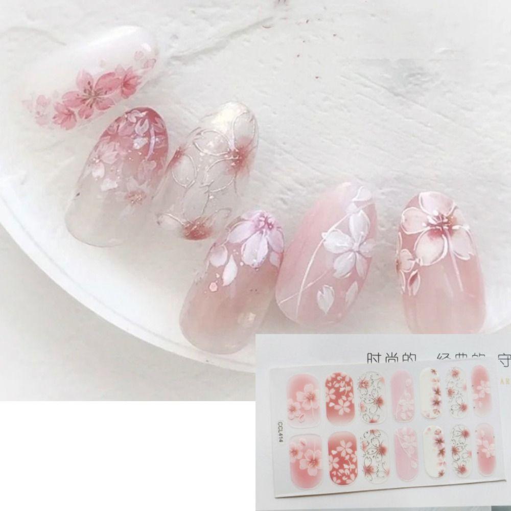 Design Self-adhesive Waterproof Nail Art Decals Nail Stickers Nail Varnish Film Manicure Decoration