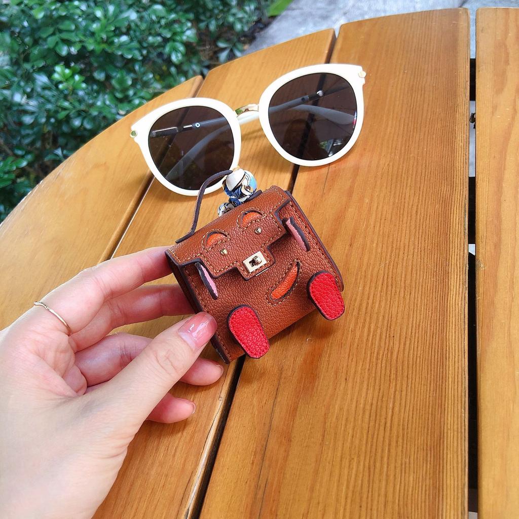 Microfiber Leather Bag Pendant Car Pendant Little Monster Female Japan And South Korea Trend Small Bag Guochao