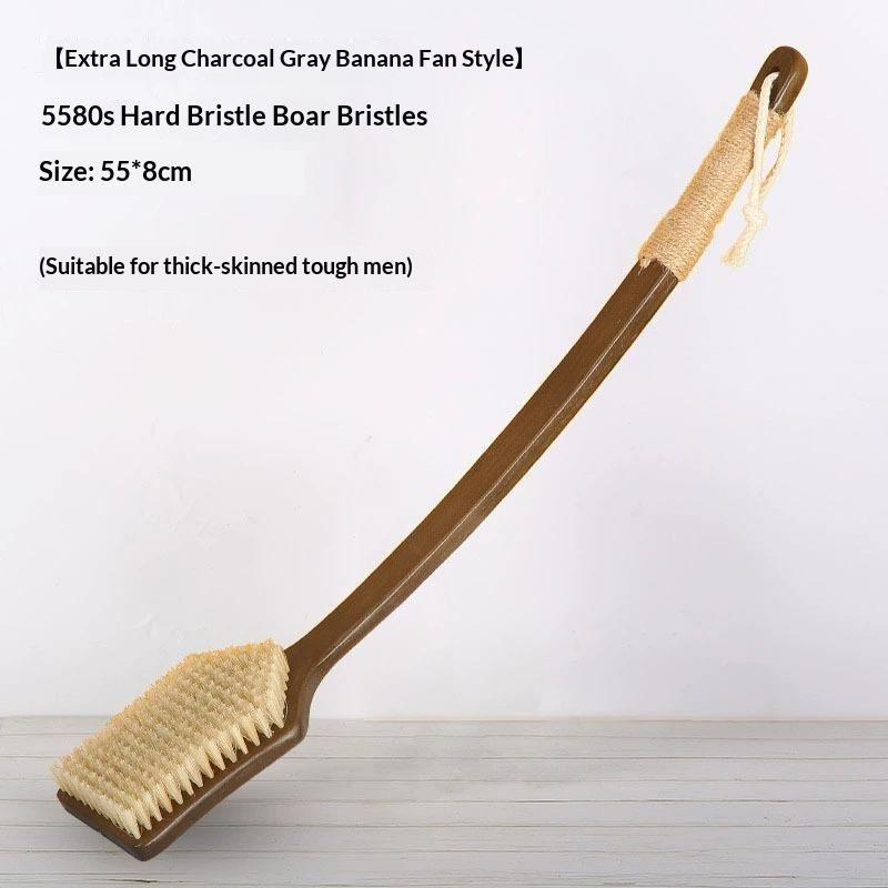 55Cm/45Cm Back Scrubber For Shower With Curved Long Handle Wet Dry Brushing Body Brush Back Scrubber Bath Tool For Men Women