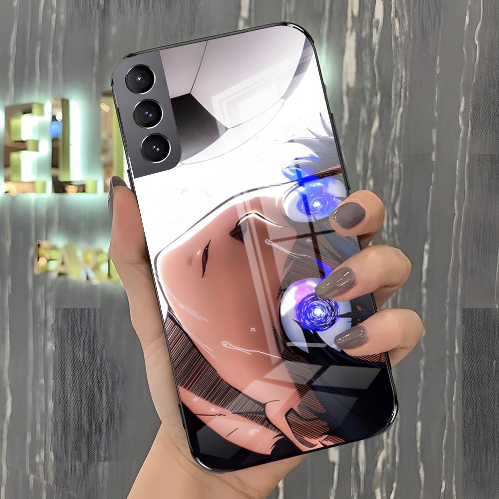Comics B-Blue Lock Phone Case For Samsung A25 A13 A33 5G A54 A36 A35 A56 A52 A14 Shockproof Glass Cover