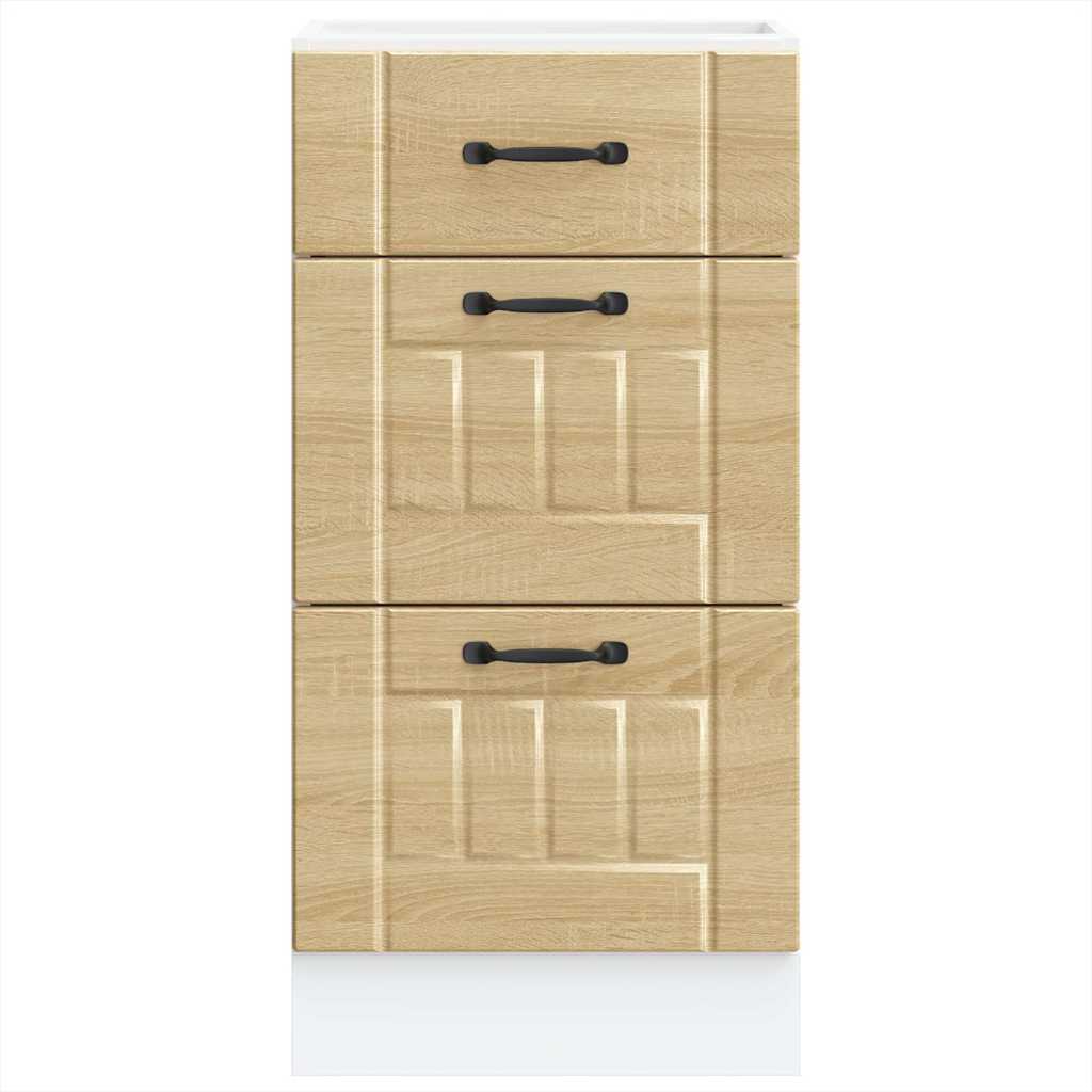 Kitchen Base Cabinet „Lucca” Sonoma Oak Glued Wood