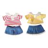 Doll T Shirt+Denim Skirt Soft Costume Outfits for 20cm Dolls Thanksgiving Gifts Birthday Gifts New Year Gifts Halloween Gifts