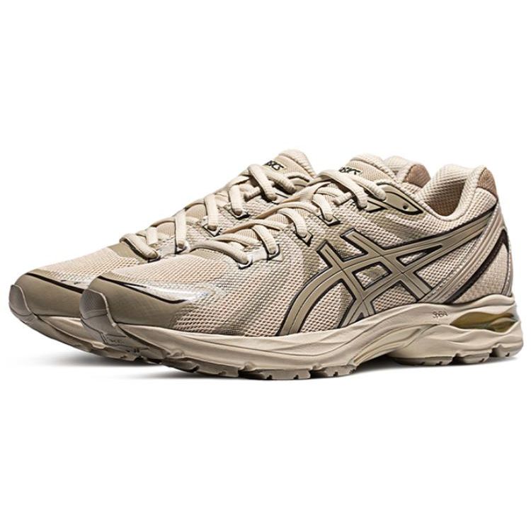 Asics Gel-Flux Comfortable Versatile Fabric Synthetic Leather Shock Absorbing Durable Low-Top Training Running Shoes Men Sneaker Beige 1011B646-200