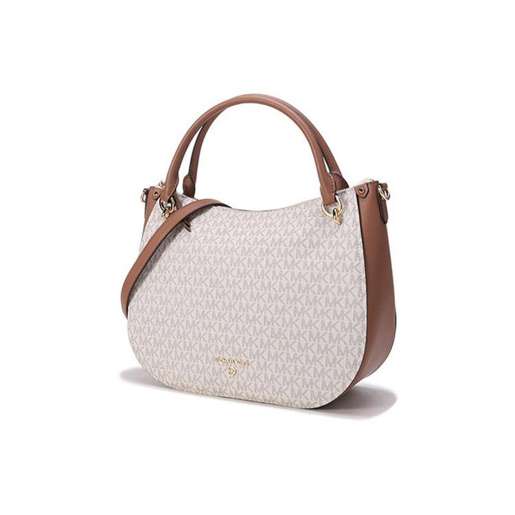 Michael Kors Mk Harper Classic Solid Leather Tote Bag Women Handbags Vanilla Acorn 30H1GRPS3B-VANILLA-ACRN