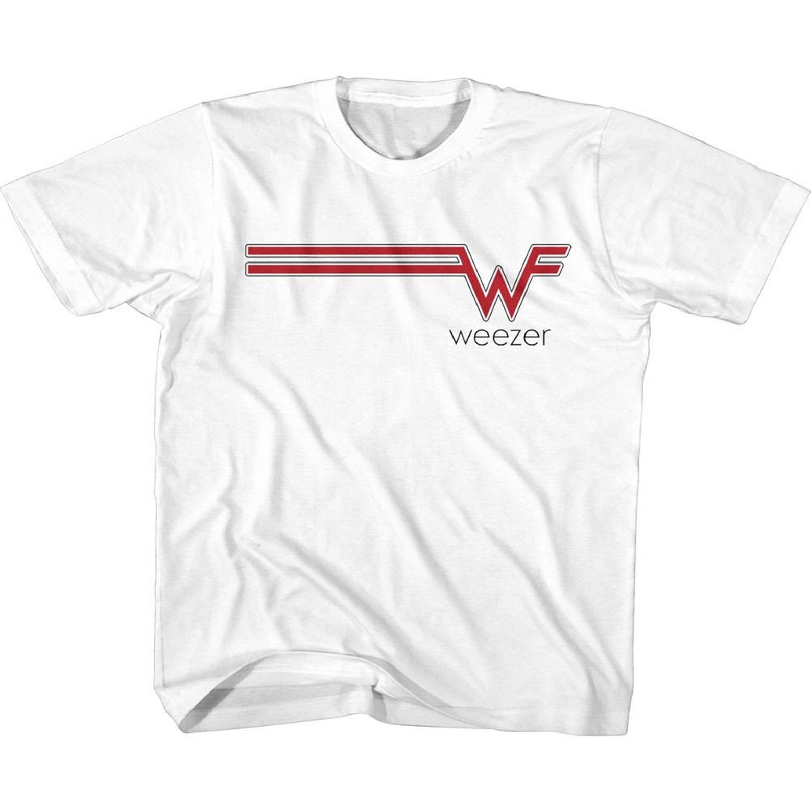 Weezer W Streak White Youth T-Shirt 4XL