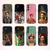 Art F-Fridas K-Kahlo Fashion Phone Case For Samsung Galaxy A73,A72,A71,A70,A53,A52,A51,Others Soft Black Shell